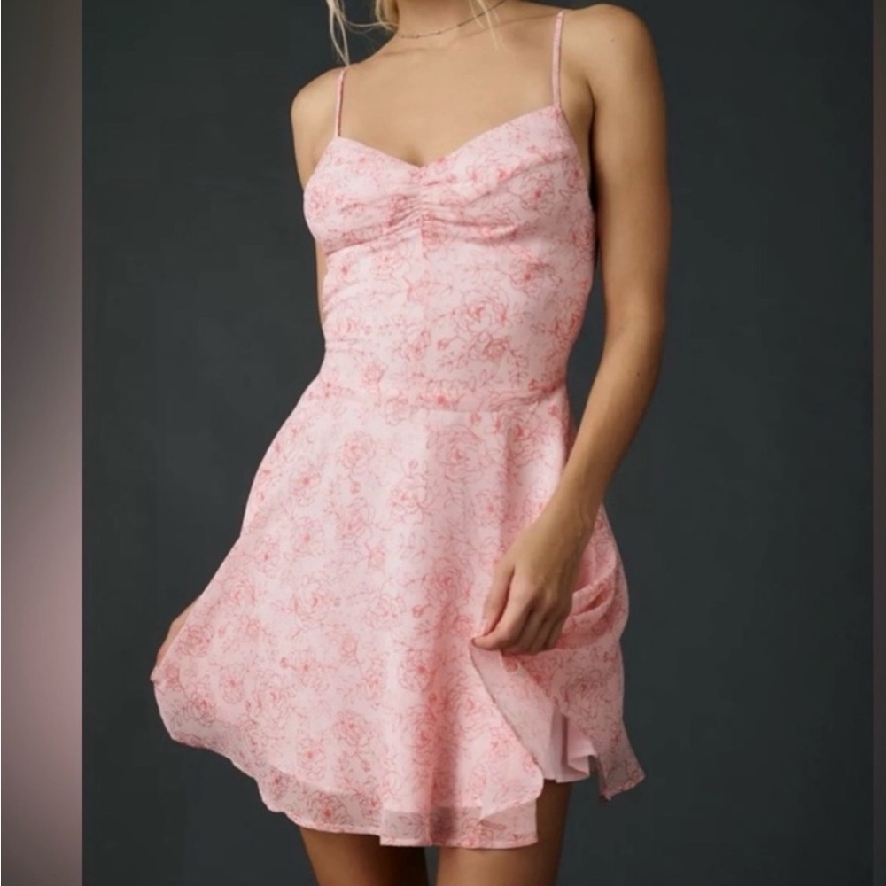 Urban Outfitters Over the Horizon Chiffon Lined Dress NWT